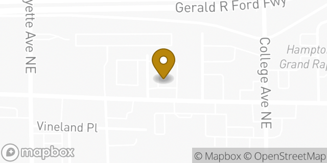 Map showing the location of McDonald's in Grand Rapids, MI 49503