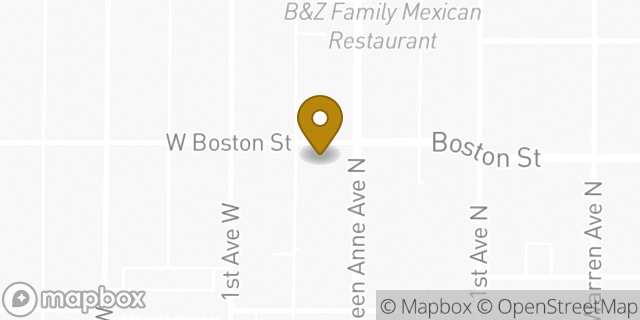 Map showing the location of Safeway in Seattle, WA 98109