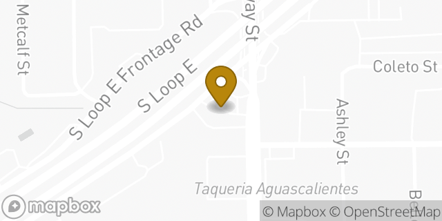 Map showing the location of Amazon Locker - Odilie in Houston, TX 77017