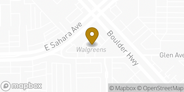 Map showing the location of ATM Walgreens in Las Vegas, NV