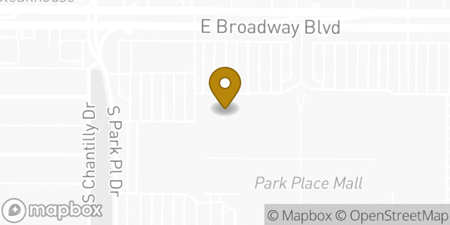 Map showing the location of Starbucks in Tucson, AZ 85711