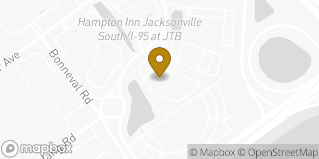 Map showing the location of La Quinta Inn & Suites in Jacksonville, FL 32216