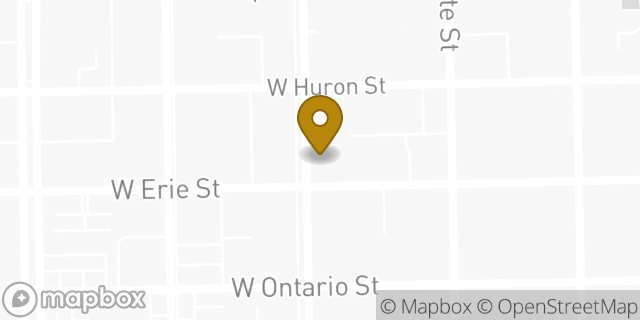 Map showing the location of Starbucks in Chicago, IL 60654