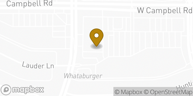 Map showing the location of The UPS Store in Richardson, TX 75080