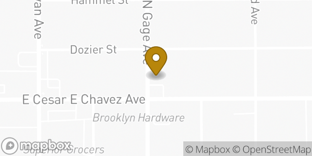 Map showing the location of Coinme in Los Angeles, CA 90063