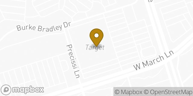 Map showing the location of Target in Stockton, CA 95207