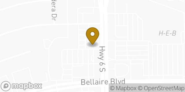 Map showing the location of EZ Pawn in Houston, TX 77083