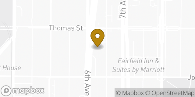 Map showing the location of Travelodge in Seattle, WA 98109