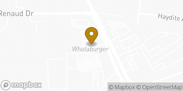 Map showing the location of Whataburger in Lafayette, LA 70507