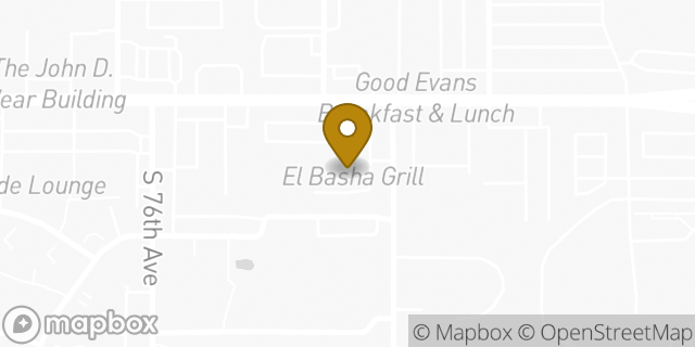 Map showing the location of Avis Car Rental in Omaha, NE 68114