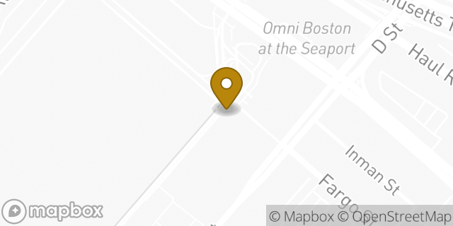 Map showing the location of Starbucks in Boston, MA 02210