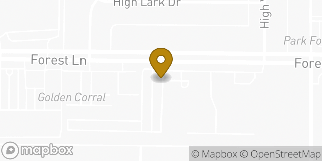 Map showing the location of CubeSmart Self Storage in Dallas, TX 75234