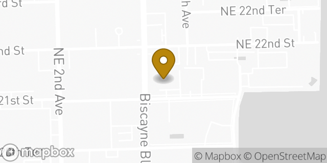 Map showing the location of Amazon Locker - Semina in Miami, FL 33137
