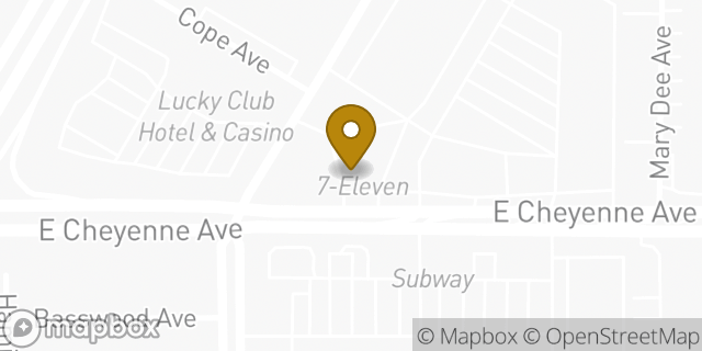 Map showing the location of Amazon Locker - Tushar in North Las Vegas, NV 89030