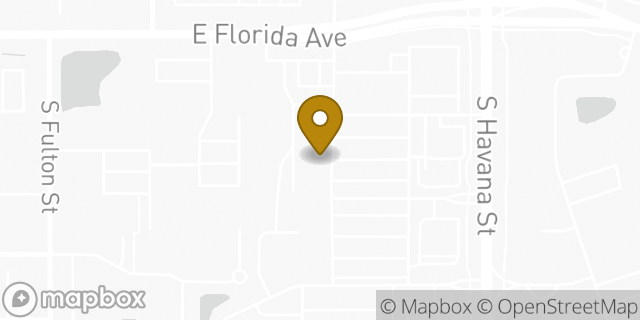 Map showing the location of The UPS Store in Aurora, CO 80012