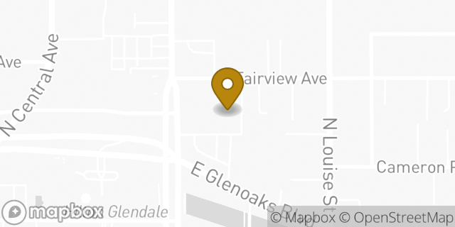 Map showing the location of Walgreens in Glendale, CA 91207