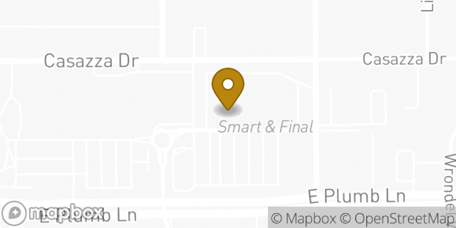 Map showing the location of Staples in Reno, NV 89502