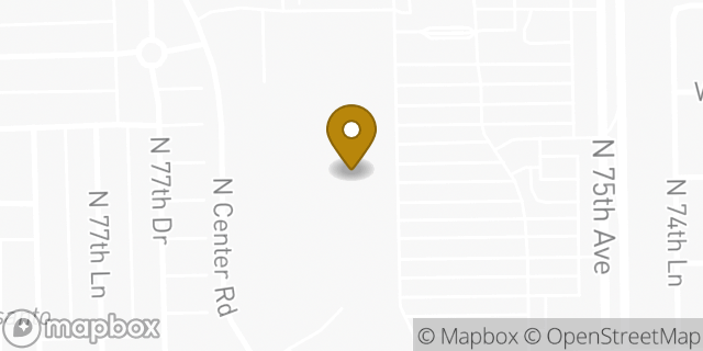 Map showing the location of Walmart in Phoenix, AZ 85035
