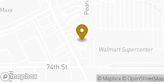 Map showing the location of Quaker & 72nd in Lubbock, TX 79424