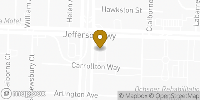 Map showing the location of McDonald's in New Orleans, LA 70121