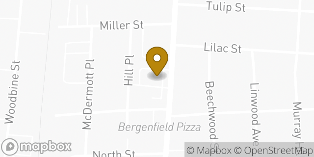 Map showing the location of McDonald's in Bergenfield, NJ 07621
