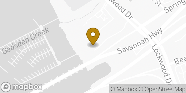 Map showing the location of Amazon Locker - Paleolithic in Charleston, SC 29403