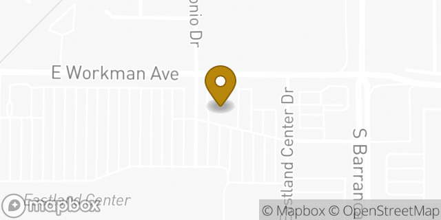 Map showing the location of Bank of America in West Covina, CA 91791