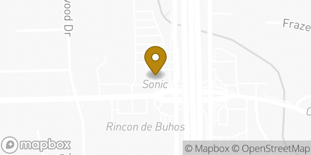 Map showing the location of Sonic Drive In in Houston, TX 77037