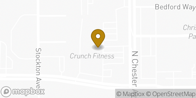 Map showing the location of Starbucks in Bakersfield, CA 93308