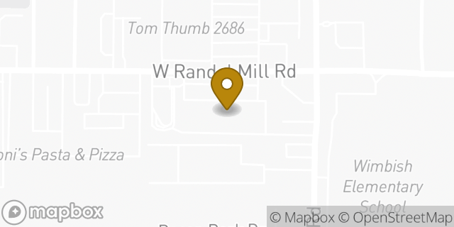 Map showing the location of Subway in Arlington, TX 76012