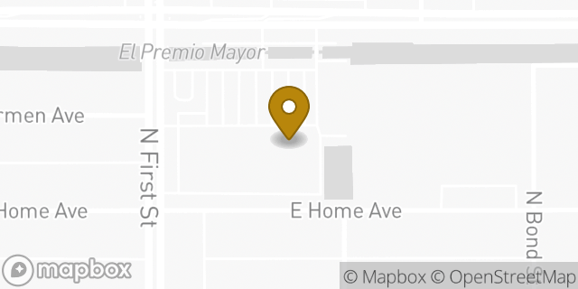 Map showing the location of Amazon Locker - Prominence in Fresno, CA 93703