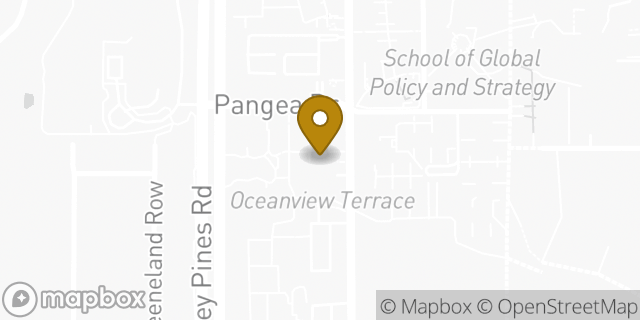 Map showing the location of Amazon Locker - Marshall in La Jolla, CA 92092