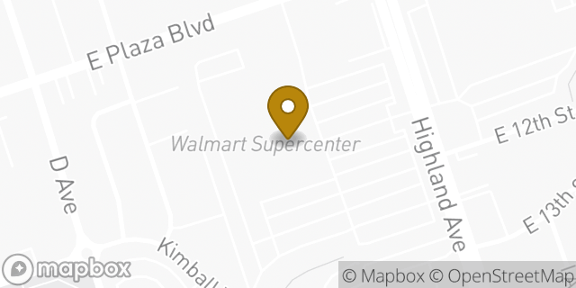 Map showing the location of Walmart in National City, CA 91950