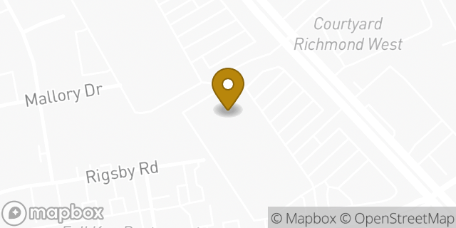 Map showing the location of FedEx ShipSite in Richmond, VA 23230