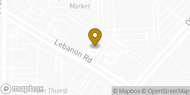 Map showing the location of Lebanon in Frisco, TX 75035
