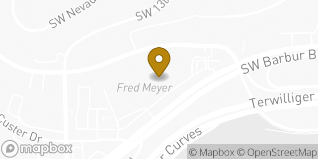 Map showing the location of Fred Meyer in Portland, OR 97219