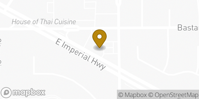 Map showing the location of Amazon Locker - Zhou in Yorba Linda, CA 92886