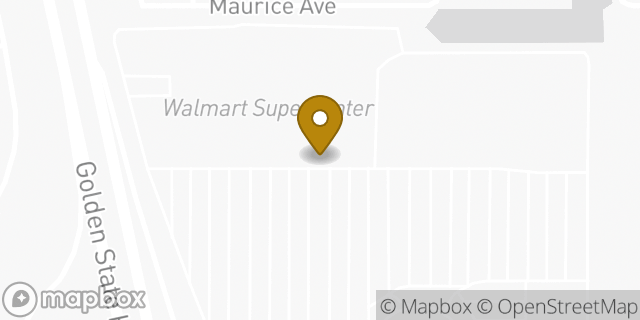Map showing the location of McDonald's in Bakersfield, CA 93304