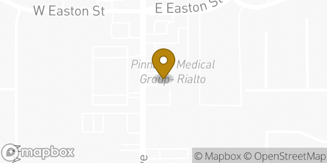Map showing the location of 7-Eleven in Rialto, CA 92376