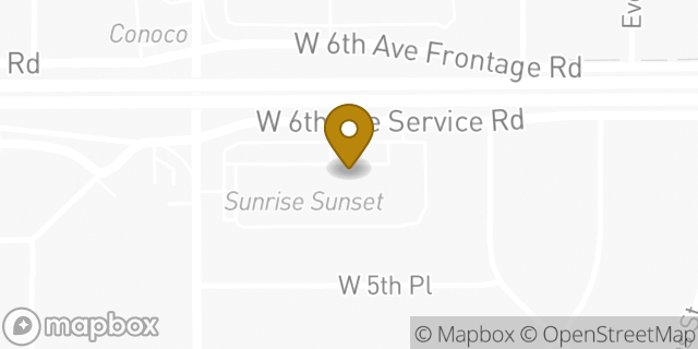Map showing the location of CrossFit Common Fortitude in Lakewood, CO