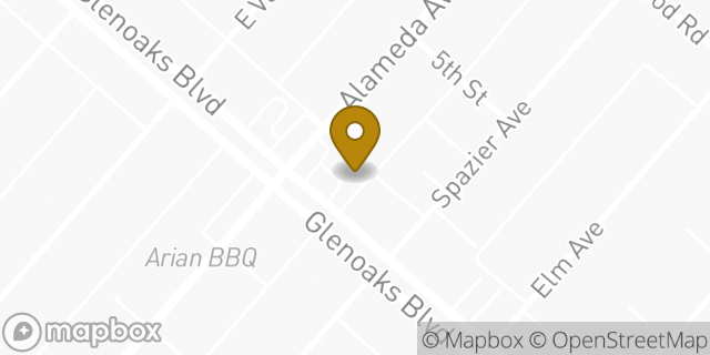 Map showing the location of Amazon Locker - Basel in Glendale, CA 91201