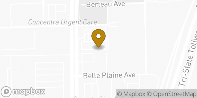 Map showing the location of Dunkin Donuts in Schiller Park, IL 60176
