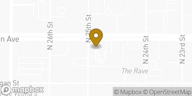 Map showing the location of McDonald's in Milwaukee, WI 53233