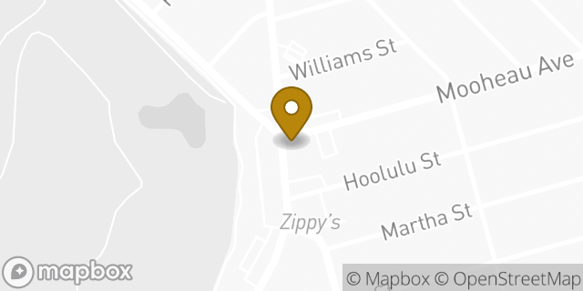 Map showing the location of Starbucks in Honolulu, HI 96815
