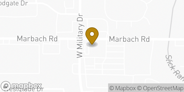 Map showing the location of Amazon Locker - Ismaela in San Antonio, TX 78227
