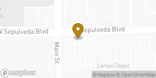 Map showing the location of Amazon Locker - Cawon in Carson, CA 90745