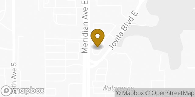Map showing the location of Starbucks in Edgewood, WA 98371