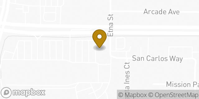 Map showing the location of Subway in Stockton, CA 95210