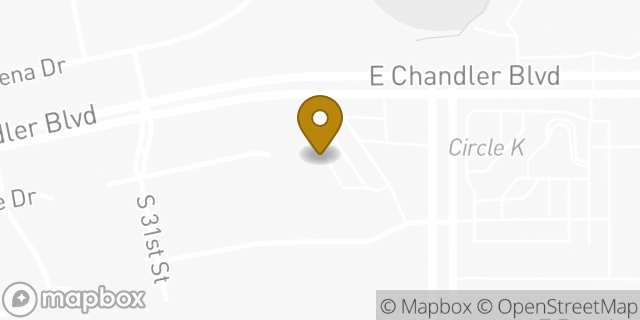 Map showing the location of The UPS Store in Phoenix, AZ 85048