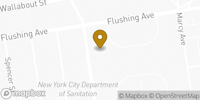 Map showing the location of Amazon Locker - Dedham in Brooklyn, NY 11206